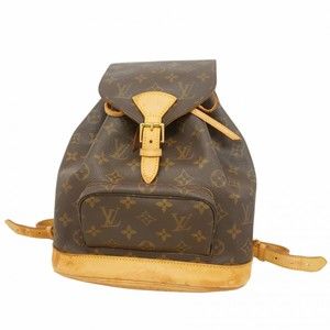 Louis Vuitton Monogram Montsouris MM Backpack M51136 Brown Women's